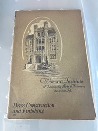 Women's Institute Of Domestic Arts Dress Construction And