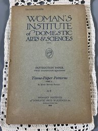 Women's Institute Of Domestic Arts Tissue Paper Patterns