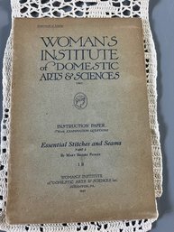 Women's Institute Of Domestic Arts Essential Stitches And