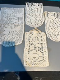 Set Of Four Crochet Panels