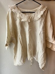 Gorgeous Antique 1920-40s Linen Shirt Civil War Era