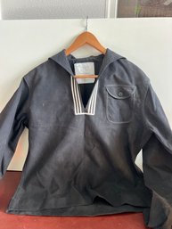 Vintage US NAVY Military Sailor Wool Dress Uniform Shirt Jumper 42L