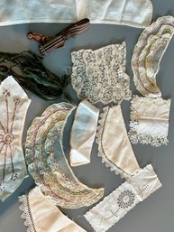 Assortment Antique Lace Linens Collars Sewing Embellishments