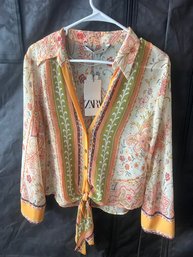 Brand New Womens M Zara Top NWT