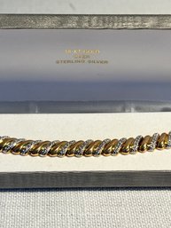 New Bracelet 18K Gold Over Sterling Silver 21.2g Stamped 925