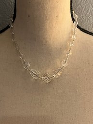 Art Deco Stunning Vintage Austrian Cut Crystal Necklace