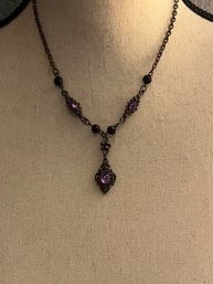 Purple Gothic Style Necklace