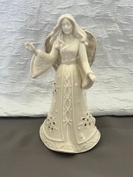 Rare LENOX China Gold Accented ANGEL Figurine With Light
