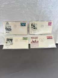 Four 1940s First Day Covers Collectible Stamps