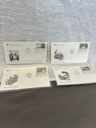 Four Vintage American Architecture First Day Covers