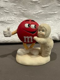 Snowbabies Department 56 M & M Figurine 'Red Is My Favorite Color'