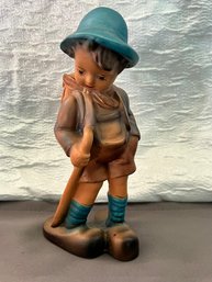 Roman Art Co. Robia Ware Chalkware Hiking Boy 9' Figurines 732