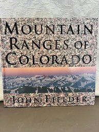 MOUNTAIN RANGES OF COLORADO By John Fielder Hardcover Coffee Table Book