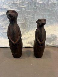 Vintage Cast-iron Groundhogs Prarie Dogs