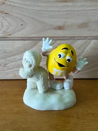 Department 56 Snowbabies M&Ms I'm Nuts About Dancing 2004 Figurine Yellow