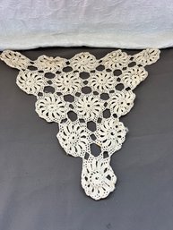 Lot Of Three Vintage Crocheted Lace Doilies