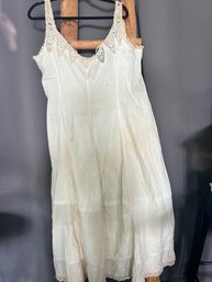 Antique Cotton Dress XXL Floor Length