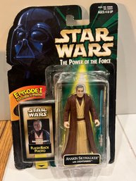 Star Wars Anakin Skywalker 3.75' Figure Power Of The Force 1998 Sealed