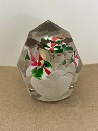 Art Glass Paperweight Multifaceted, Gumtree