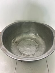 Antique Aluminum Bowl. 6 Inches Deep 15 Inches D