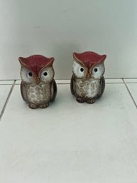 Brand New Owl Salt And Pepper Shakers