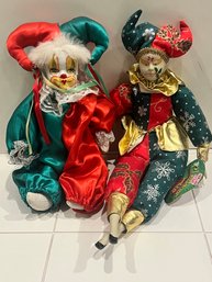Set Of Six Collectible Clowns