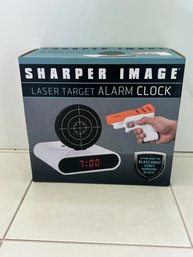 Sharper Image Laser Target Alarm Clock Brand New