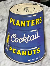 1970s Vtg 16.5' Mr Peanut Planters Vintage Cocktail Peanuts 8 Pocket Portfolio