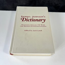 Samuel Johnsons Dictionary - 1755 English Language Edited By Jack Lynch