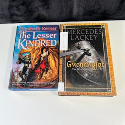 Lot Of 2 Fantasy Fiction Novels - The Lesser Kindred, Gwenhwyfar