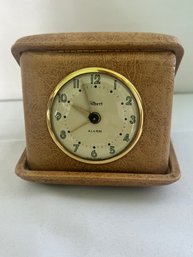 Vintage Gold Fold Up Gilbert Desk Clock