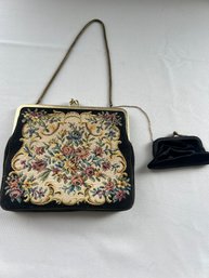 Antique Evening Purse With Extra Attached Coin Purse