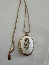 Large Vintage Locket Necklace