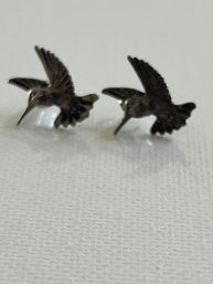 Vintage Sterling Silver 925 Hummingbird Earrings