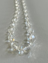 Stunning Vintage  Art Deco Cut Crystal Necklace