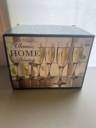 Champagne Flutes Set Of 12-6 Oz NEW IN BOX