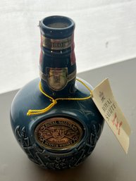 Chivas Royal Salute 21yr Scotch Whisky Empty Bottle Blue Embossed Decanter And Box