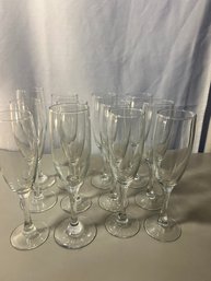 Set Of 12 Champagne Glasses