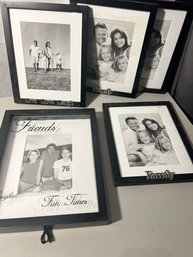 Five Black Family Themed Picture Frames