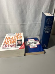 Set Of Three First Aid And Health Books