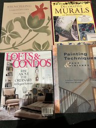 4 Painting And Stenciling Books