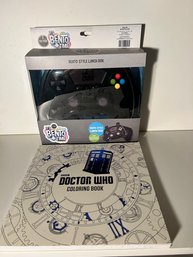 New Bento Style Lunchbox And Dr Who Coloring Book