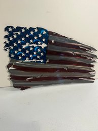 Metal Plasma Cut American Flag 11 W What's Your Brotherx18