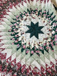 Vintage 6x6 Star Quilt Bedspread