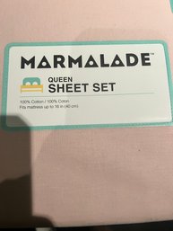 New 100 Cotton Marmalade Queen Sheet Set Pink