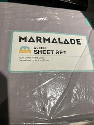 New 100 Cotton Marmalade Queen Sheet Set Grey