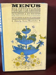 Menus For Entertaining: 72 Parties And 400 Recipes By Elkhorn & Ross HCDJ 1st ED