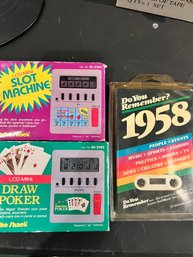 Vintage Pocket Games And 1958 Tape