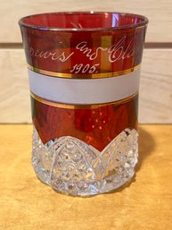 Wow!!! 1905 Lewis And Clark Antique Ruby Red Flash Rocks Souvenir Glass