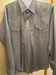 Vintage Mens Roper Button Down Shirt Large